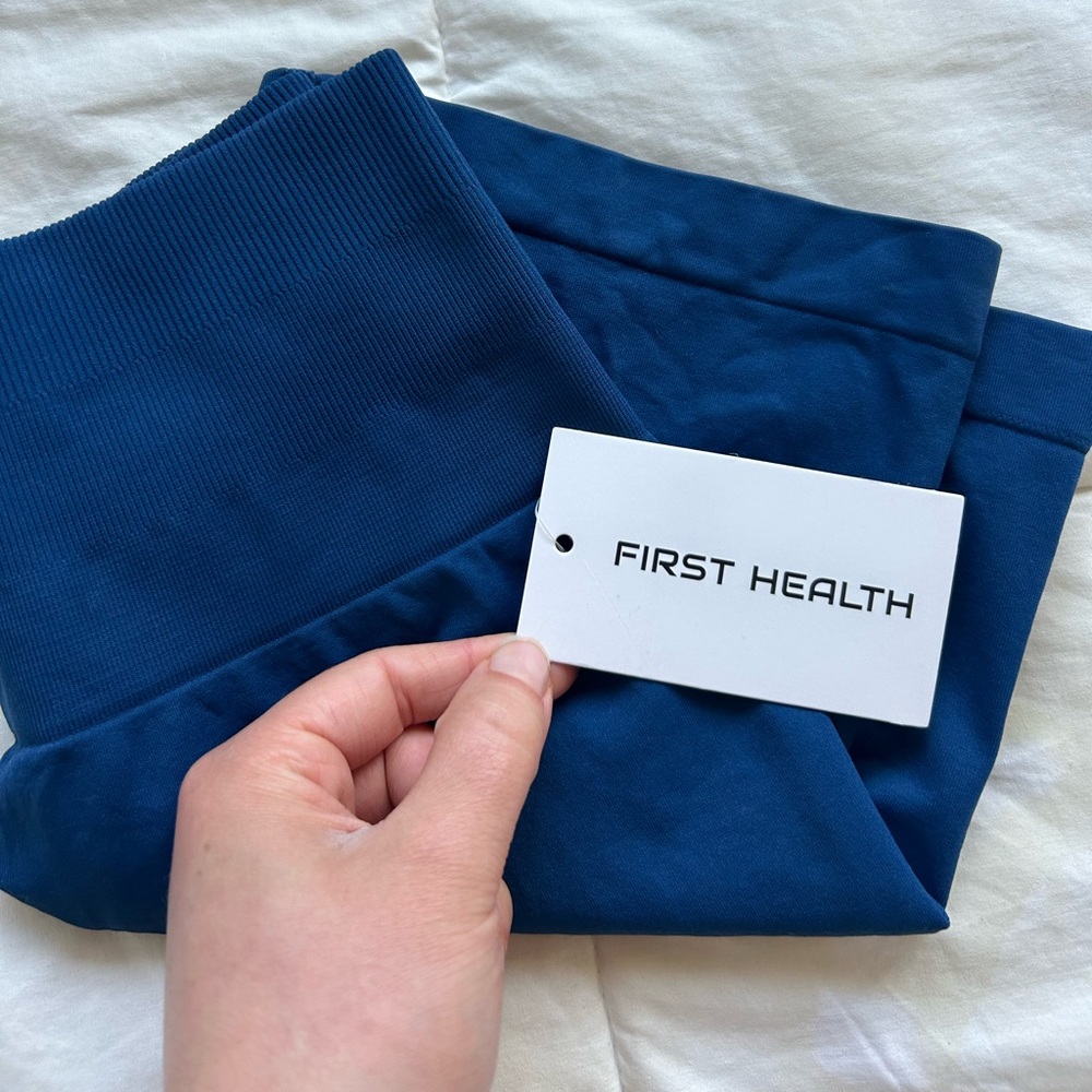 First Health - Enhance Biker Shorts 5” Azure Blue